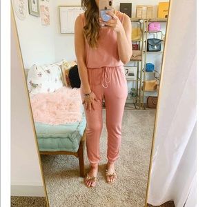 Pink jumpsuit size small